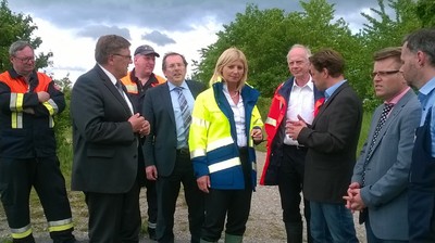 Hochwasserereignis aufgrund von Starkregen in Obernzenn und Sondernohe in Mittelfranken. Ich habe mir vor Ort ein Bild der Lage gemacht.