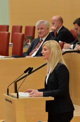 Bayerischer Landtag mit Horst Seehofer.